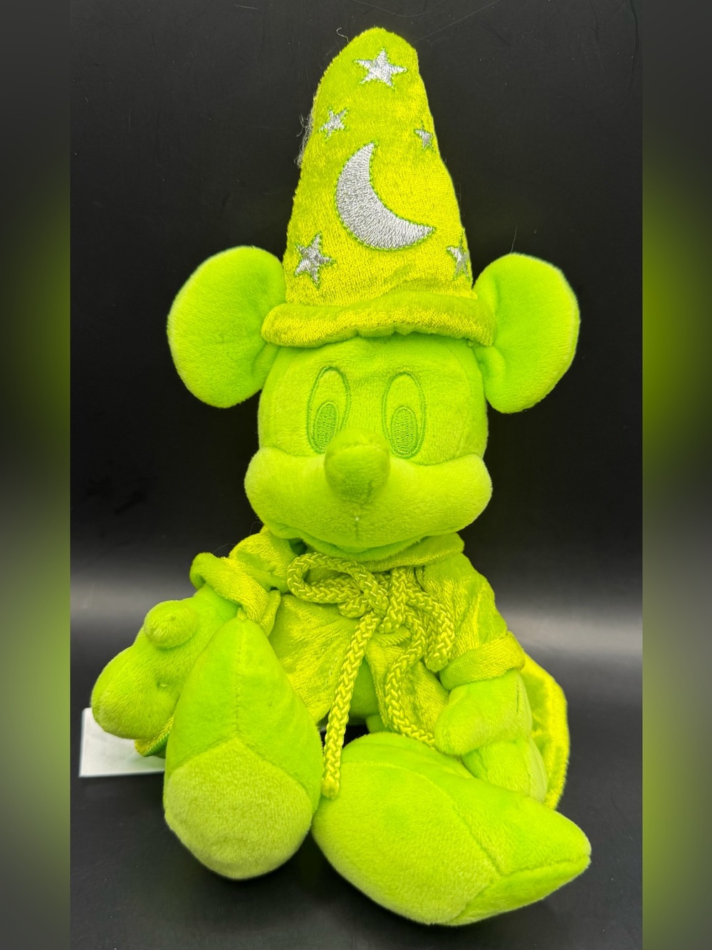 Disney Parks -‎ Ink and Paint Sorcerer- Lime Green Mickey Mouse Plush